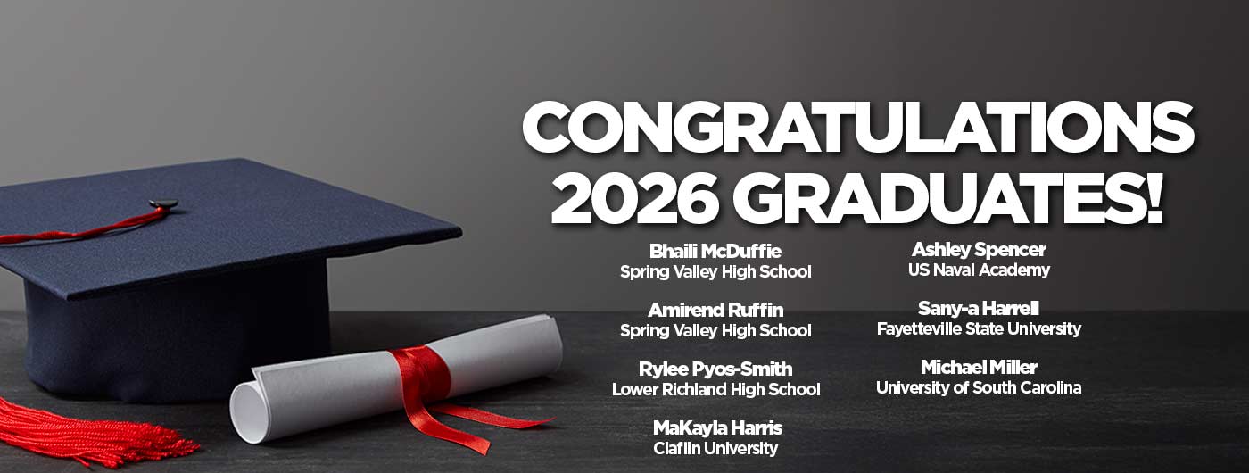 class of 2026 advertisement with cap and diploma and names of graduates